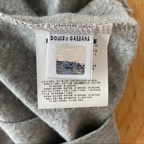 D&G Dolce Gabbana Soft cotton jersey T-shirt. - Picture 10 of 10